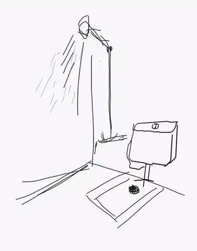 蹲式厕所简笔画