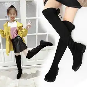 长靴女儿童过膝