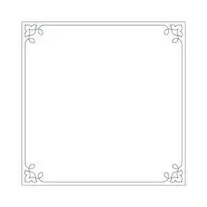 线条边框方框黑色边框花边花纹纹理条纹png素材黑色四角花边方框卡通