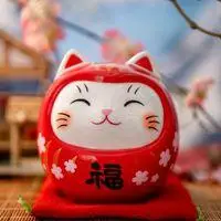 红色招财猫头像图片大全_微信头像图片大全