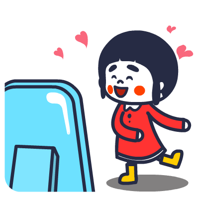 原创卡通动画表情囧囧妹的日常表情