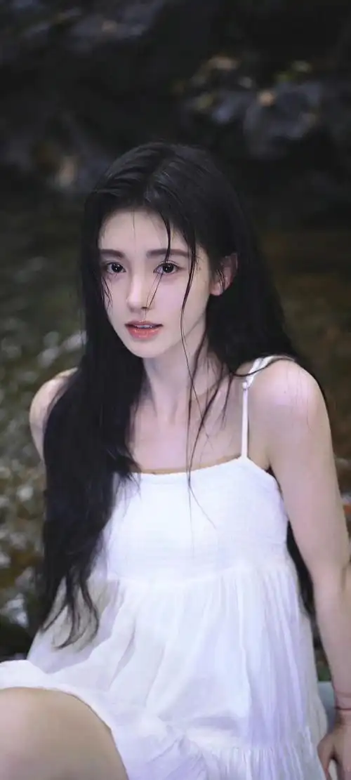 披肩长发 清纯美女手机壁纸