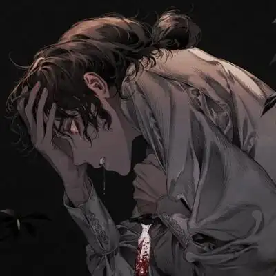 动漫头像男头病态