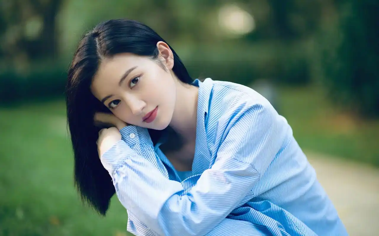 景甜清新养眼高清桌面壁纸高清大图预览1920x1200_大陆明星下载_美桌