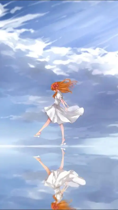 蓝色冷色系 p站 二次元 意境 唯美 壁纸 插画