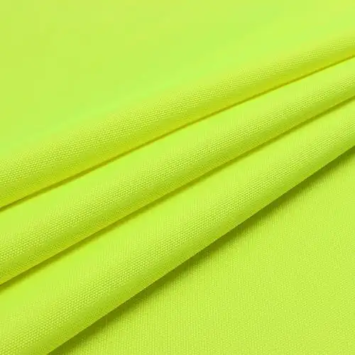 现货低弹600d牛津布荧光黄防水耐磨警察服机车服劳保服涤纶布料