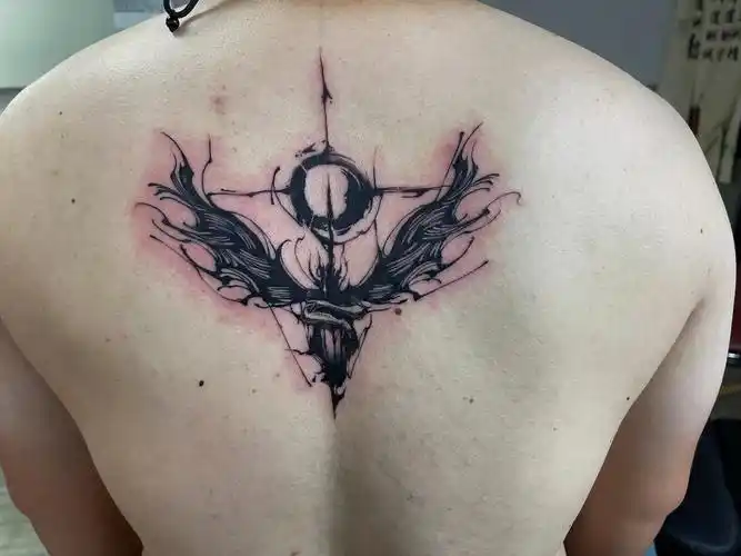 喀什纹身暗黑系天使