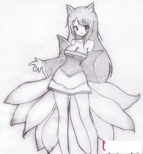 可爱阿狸简笔画