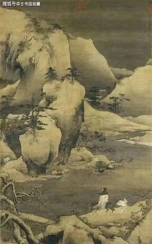 转载: 宋画第一人——范宽_作品_萧寺图_山水画