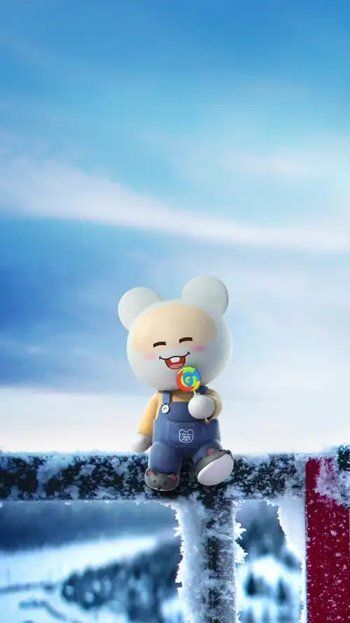 笨笨鼠2020年鼠年冬季高清4k手机壁纸竖屏2160x3840