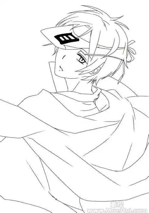 新手练习线稿夏目友人帐夏目贵志35p