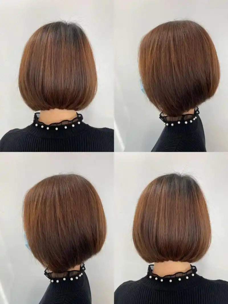 女生短发造型(波波头)             欢迎光顾"蘭桂坊"发廊90!