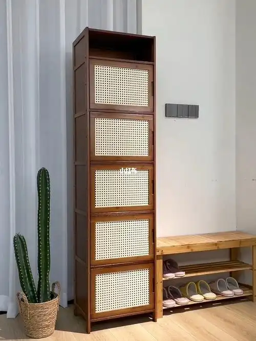 多层网纹门鞋柜独立开门超实用