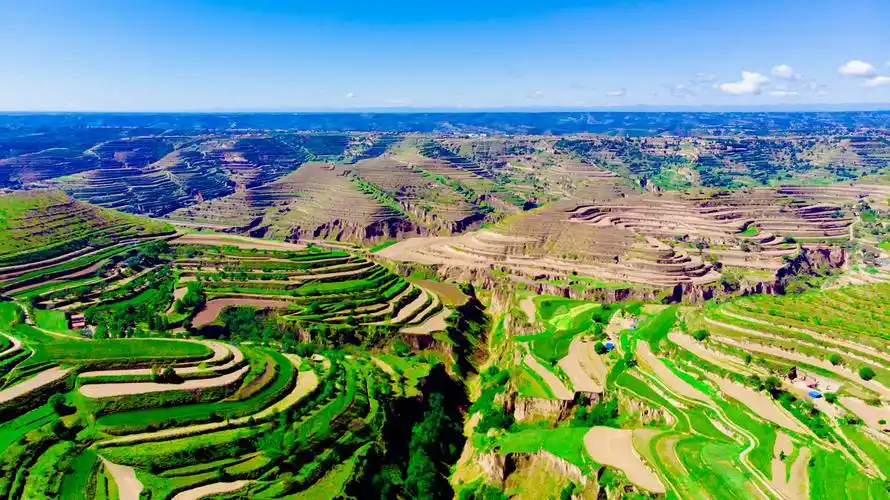 黄土高原地貌甘肃庆阳