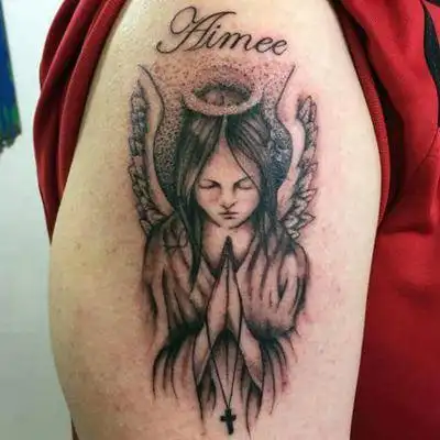 33张守护天使纹身图案