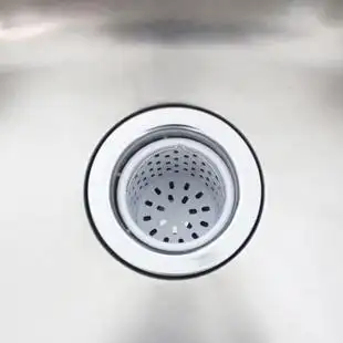 水槽下水器漏斗塑料过滤qs197c012 天力厨房洗菜盆白色过滤提篮