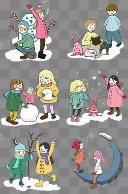 手绘招聘合集插画