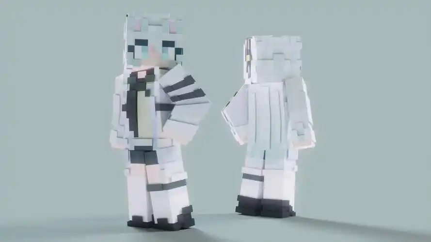 【我的世界皮肤】定制-雪璃glaze的皮肤制作过程