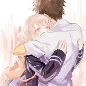 动漫头像情侣拥抱图片