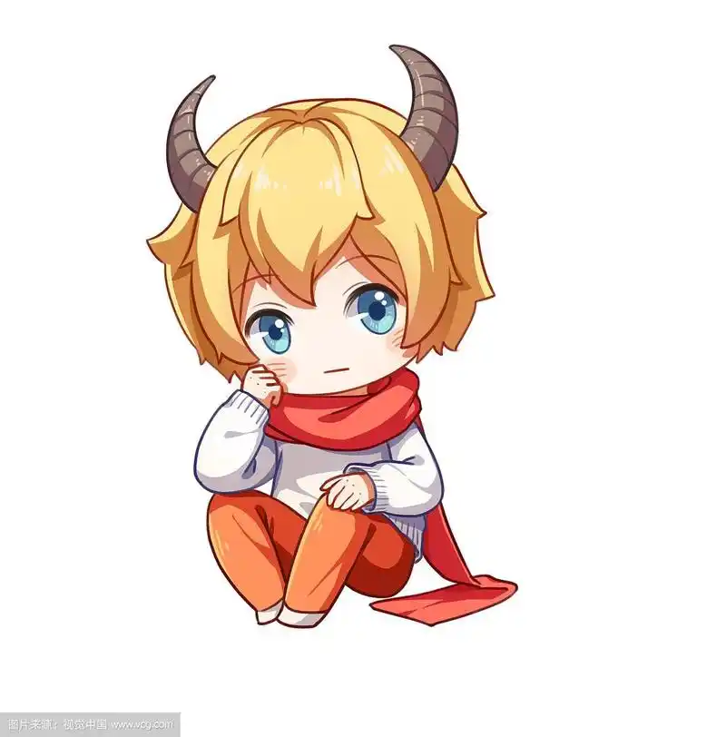 十二生肖牛q版拟人可爱