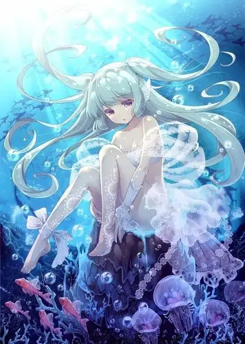 瞬眼光年触动心扉的深海少女