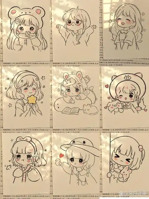 超可爱的q版简笔画集合来啦!