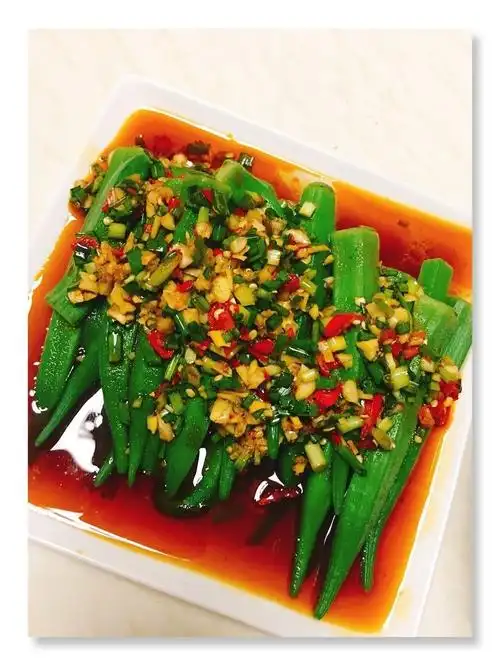 凉拌秋葵的做法