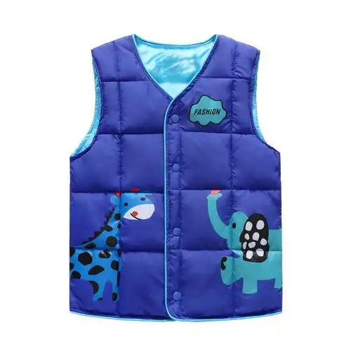 天天特价新款儿童羽绒棉卡通马甲男童女童保暖童装棉内胆宝宝背心