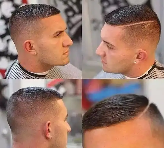 头顶分条线 娘娘腔秒变硬汉潮男_发型_115社区_115,一生相伴