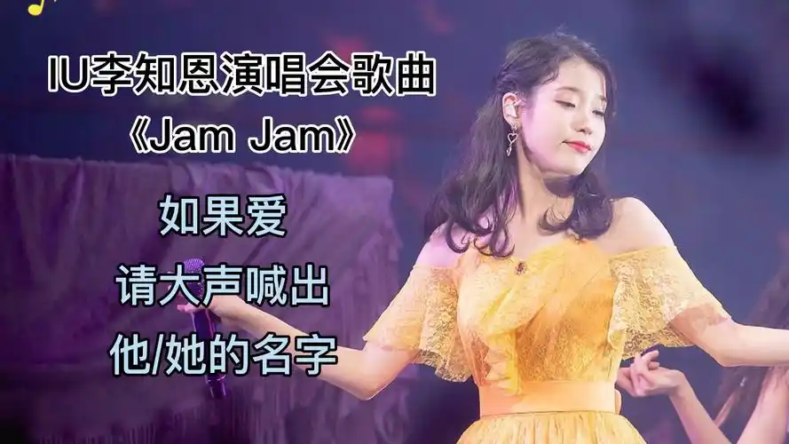 iu李智恩#《jamjam》iu李知恩演唱会现场歌曲
