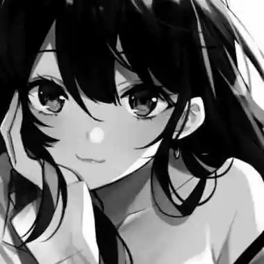 动漫冷酷小姐姐黑白头像
