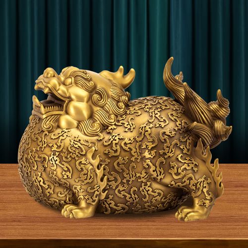 全铜貔貅摆件招财聚财皮丘富贵貔恘店铺办公室摆件