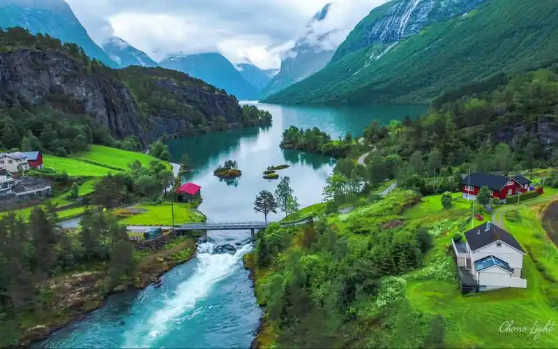 挪威令人惊叹的美丽自然-最好的放松音乐- 4k超高清质量