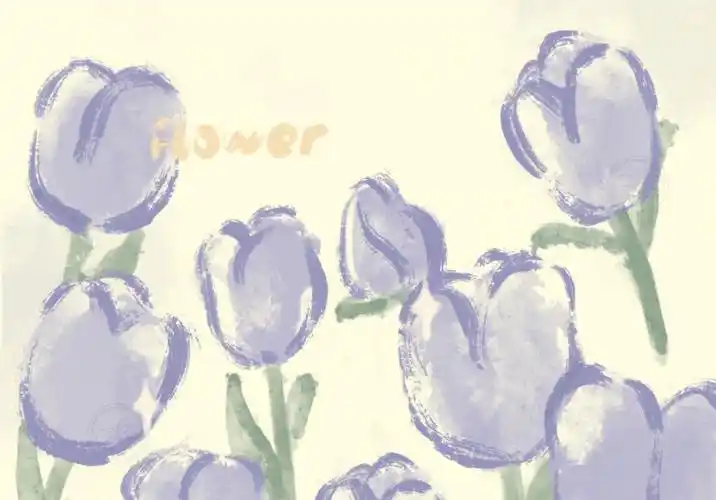 第36期原创ipad壁纸紫色花