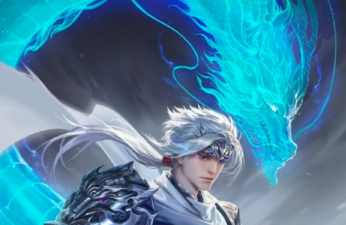 帅气,一头白发和银色的盔甲,和很多玩家心目当中七进七出的子龙形象