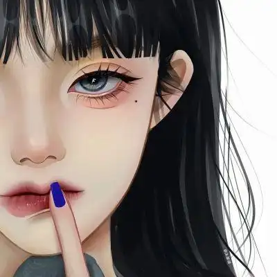 暗黑系黑白高冷御姐动漫女头_动漫头像_美头网