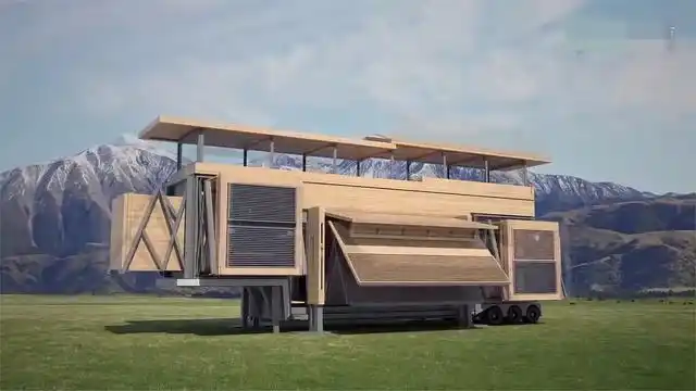 8种国外发明的创意伸缩式房屋让房屋空间变更大