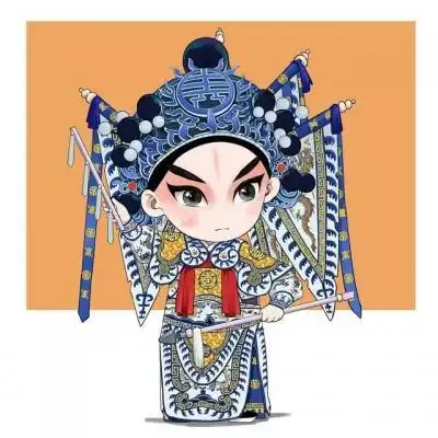 可爱萌的q版京剧卡通人物图片