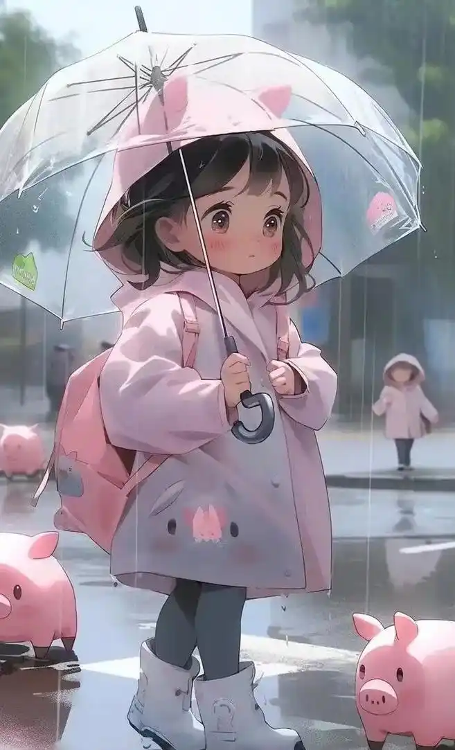 粉萌萌猪猪女孩可爱壁纸~#我又来送图啦 #欢迎取图 #好图分 - 抖音