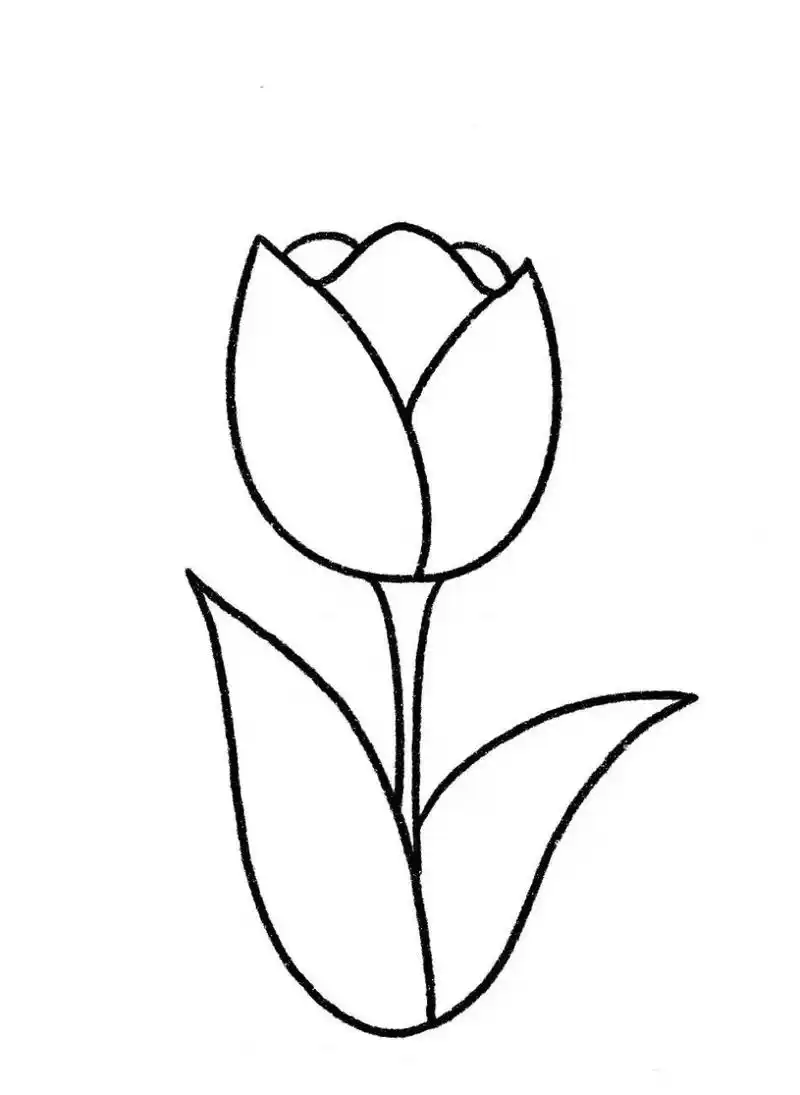 小班涂色 花简笔画素材 可打印  小班涂色 花简笔画素材 可打印