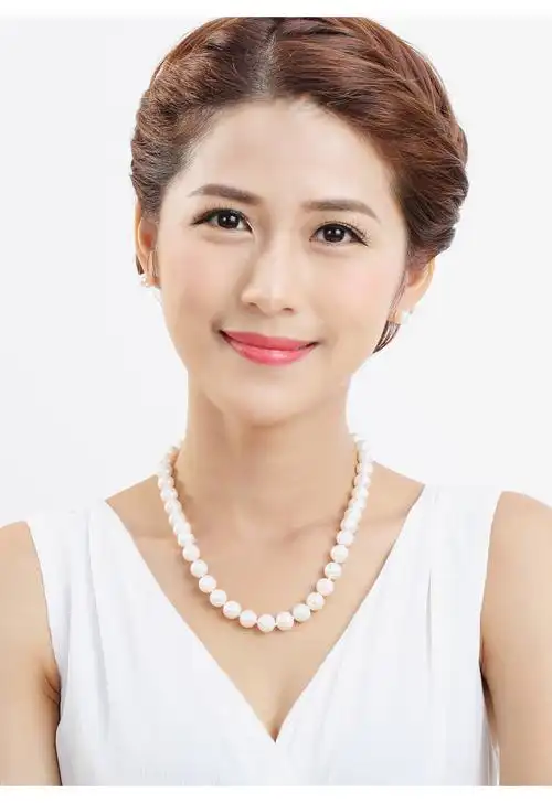 华贵大珠南熙正圆淡水珍珠项链女送妈妈母亲生日礼物优雅气质真珠锁骨