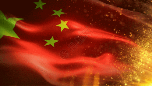 红色党政粒子背景gif图片素材