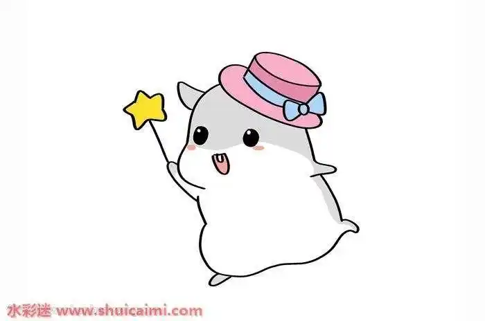 卡通画画法可爱的仓鼠简笔画画法步骤图解可爱小仓鼠简笔画大全小仓鼠