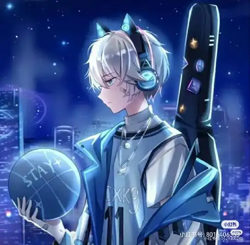 男生帅气头像星空版