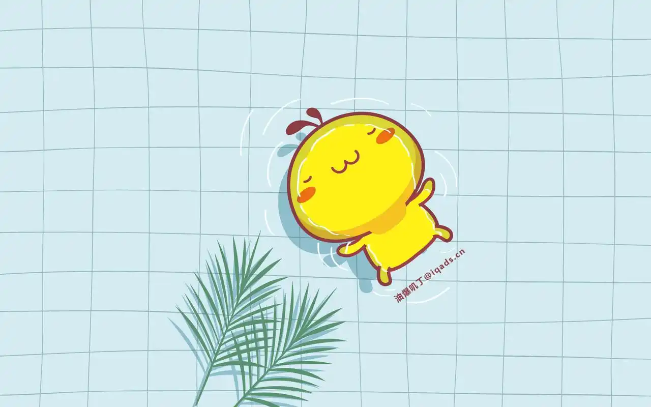 油爆叽丁可爱卡通桌面壁纸