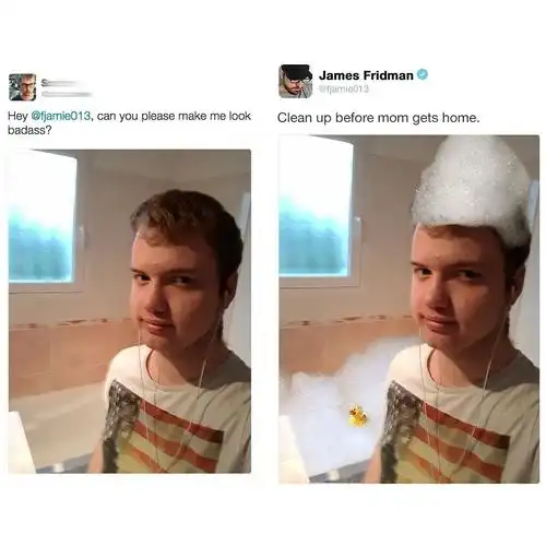 外国p图大师的无厘头搞笑p图,哈哈哈