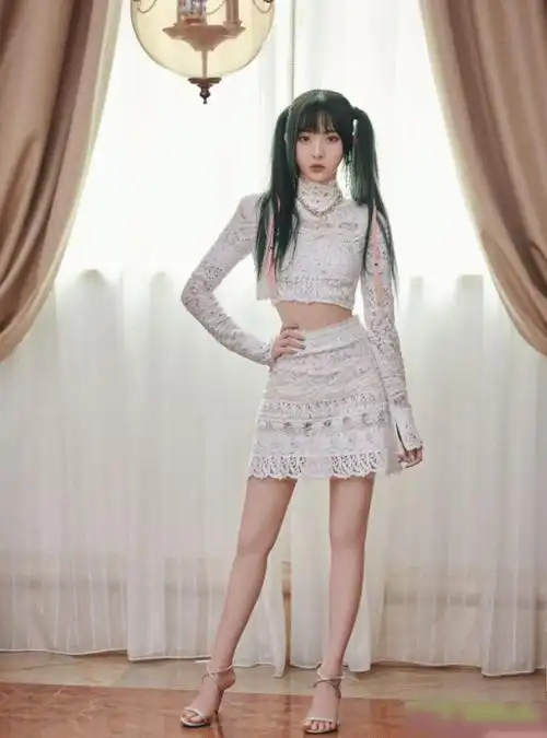 郑乃馨的腰被上帝吻过当她穿上流苏西装腰也太细了