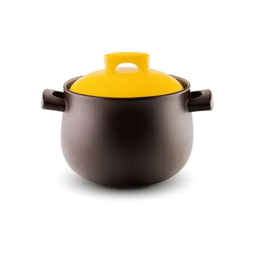 8l陶瓷锅煲汤锅多用锅饭煲 不粘健康煮锅 焖烧锅新陶养生炖锅 咖色