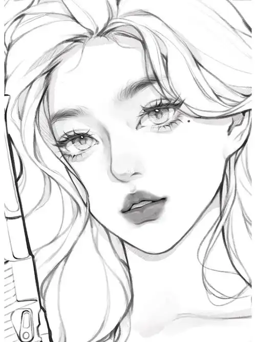 女生线稿练习73