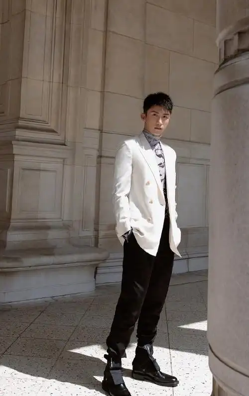 高清辽宁省丹东市男明显黄景瑜帅气养眼时尚杂志封面大片图片